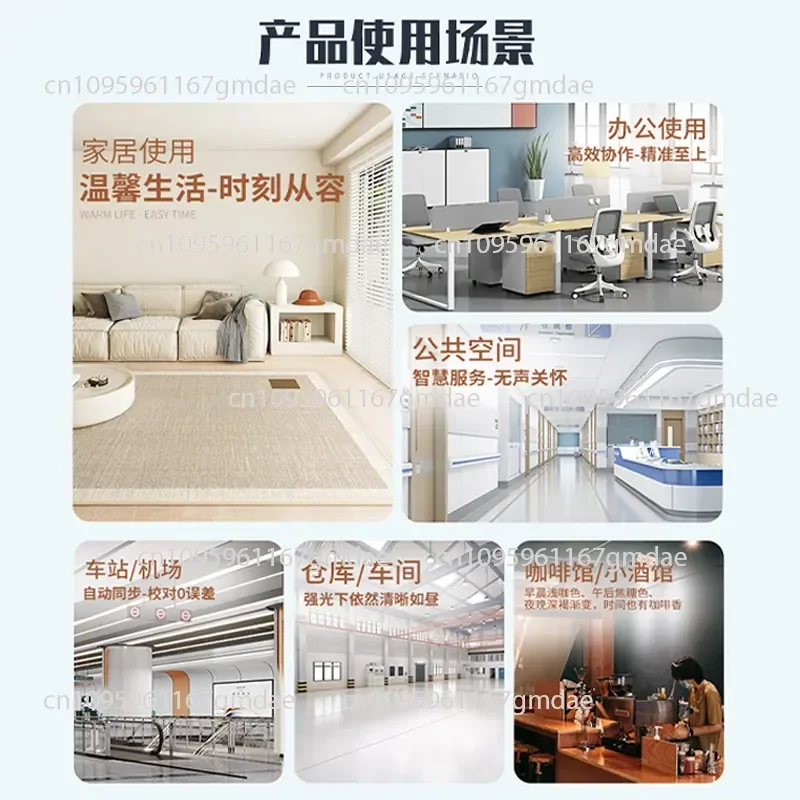 Large screen high-precision temperature and humidity display instrument with alarm correction thermometer alarm clock wall