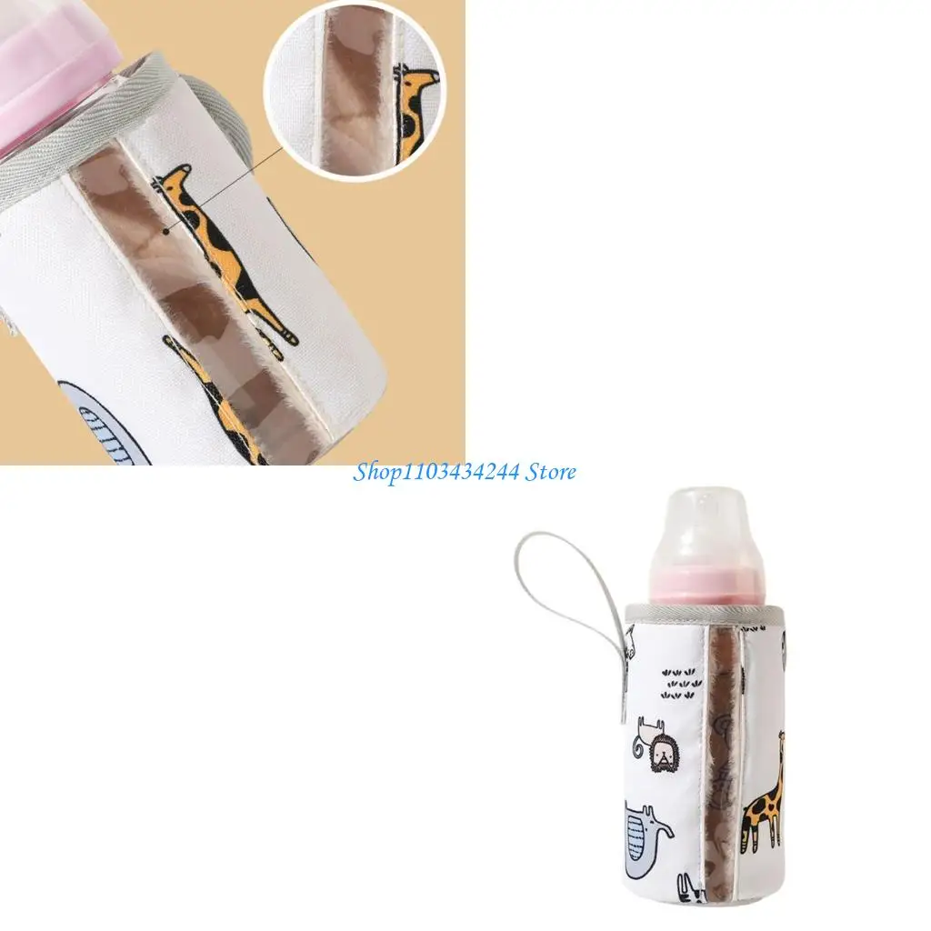 Baby Bottle Insulator Sleeve with Lanyard Baby Feeding Bottle Warm Cover Universal Toddler Milk Bottle Protector Cover