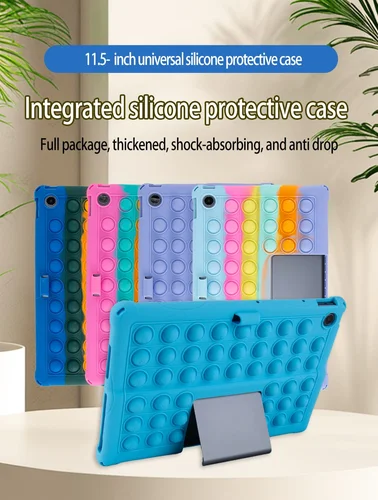 Imagen 2 del producto Para Lenovo Tab Plus TB351FU 11,5 funda a prueba de golpes para Xiaoxin Pad Studio 2024 11,5 funda con soporte Ajustable de silicona suave