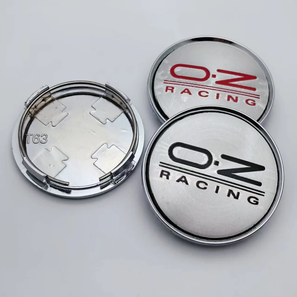4個 63mm /58mm I.D O.Z OZレーシングロゴエンブレム カーホイール