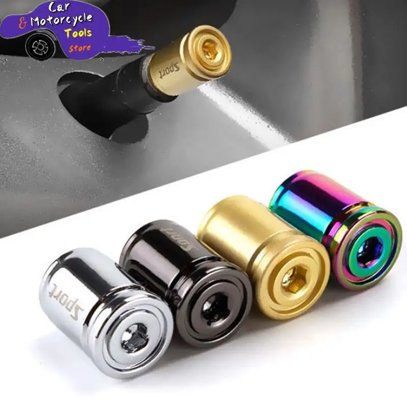 1Set Titanium Anti-theft Car Tire Valve Cap Aluminum Sport Exterior Auto Air Caps Anti-Theft Dustproof Tire Cap