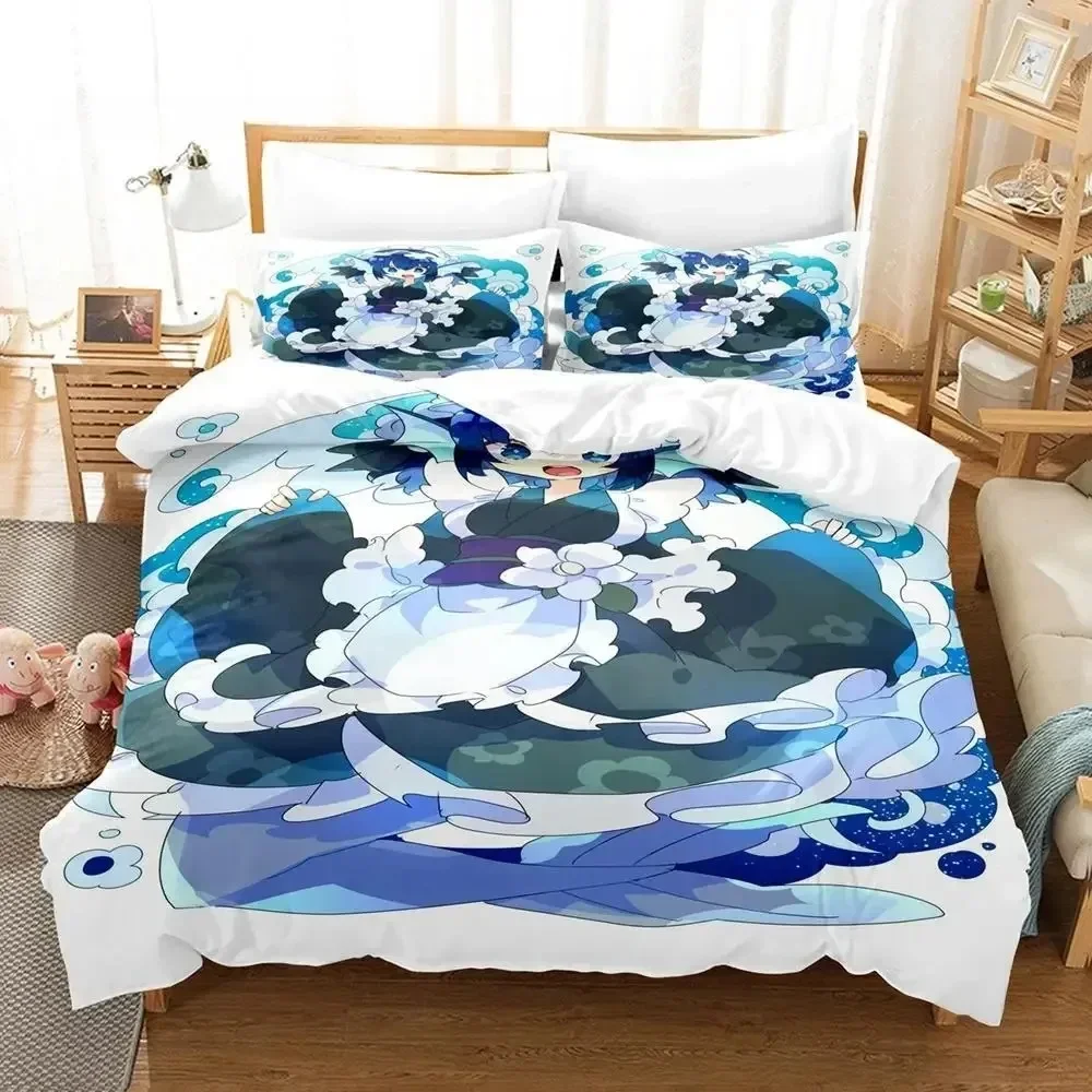 3D Print Anime Wakasagihime (Touhou) Bedding Set Single Twin Full Queen King Size Bed Set Aldult Kid Bedroom Duvet cover Sets