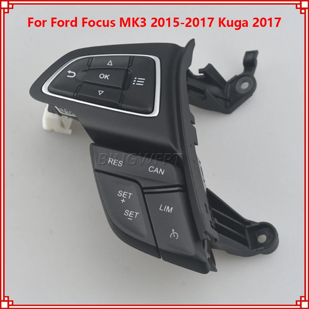 

Высококачественный переключатель круиз-контроля для Ford Focus MK3 2015-2017 Kuga 2017, многофункциональная кнопка на руле