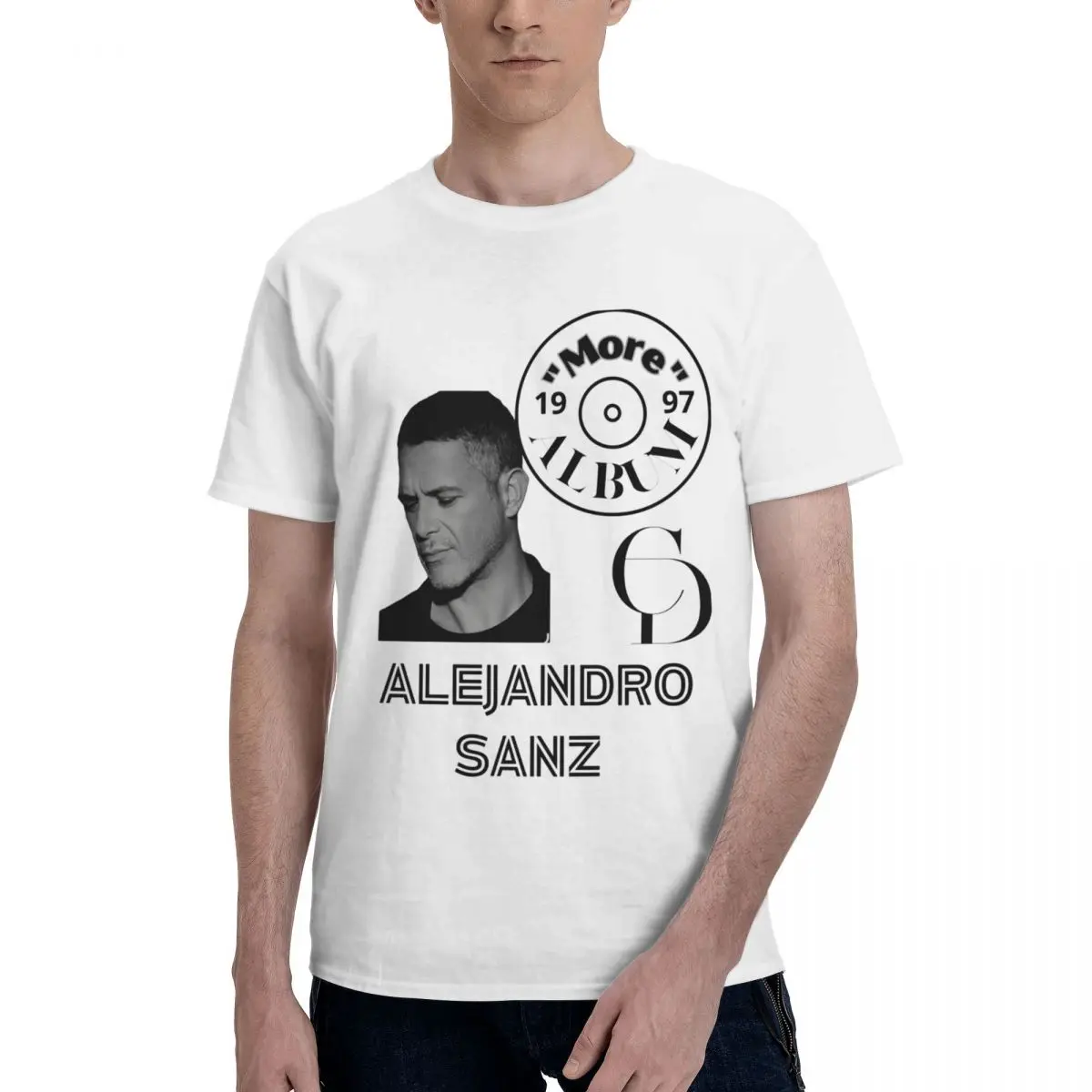 Rapper Alejandro Sanz Funny T Shirts Graphic Y2K Pops Cotton T-Shirts For Men Women Clothes