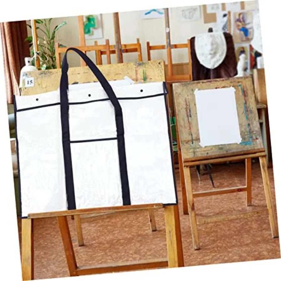 Transparent Storage Bag with Foam Board for Artwork Protection: Ideal for 30x40 Art Portfolio 18x24 Drawing Board Carrier Large