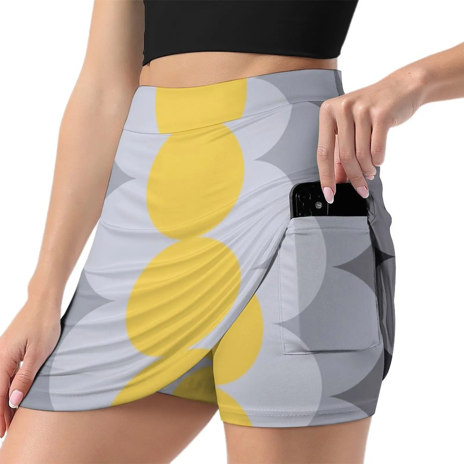 Gradual Primrose Yellow Mini Skirt skorts for women clothes for women skirt sets