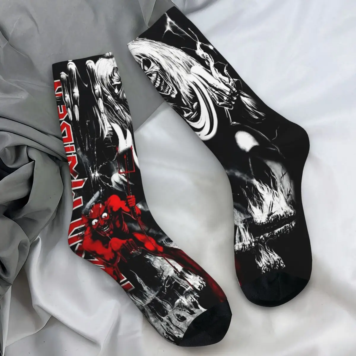 Ironn Meidan Socks Casual Stockings Men Quality Outdoor Sports Socks Winter Graphic Anti Skid Socks