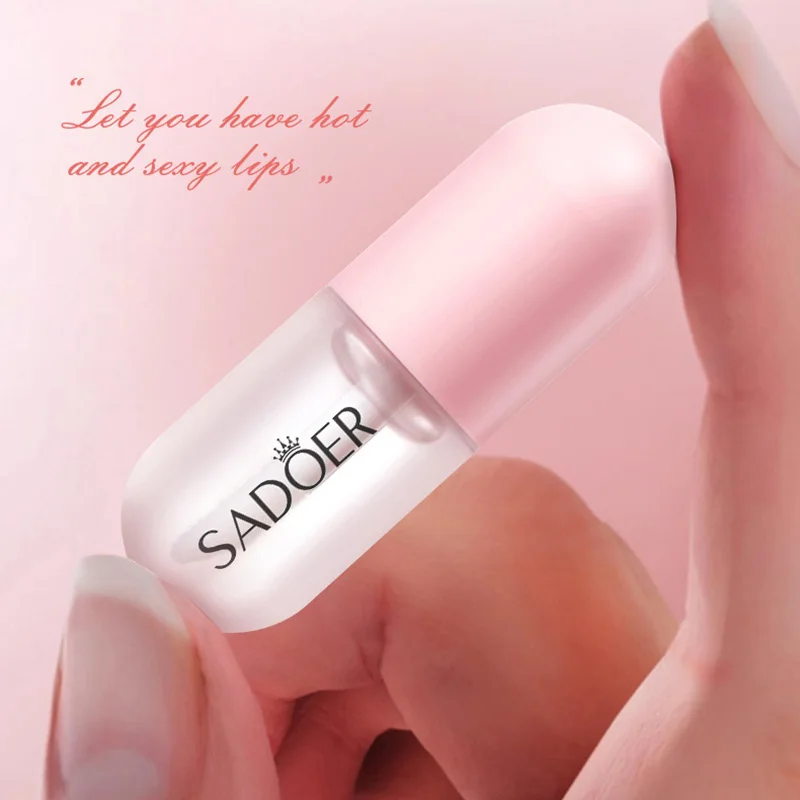 SADOER Plump Lip Oil Lips Plumper Moisturizing Nourishing Brightening Hydrating Lipstick Lips Skin Care Cosmetics