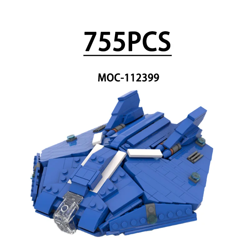 

MOC-112399 1:300 Scale Spaceship Battleship Assembly Stitching Model 755PCS Children's Building Block Toy Gift Christmas Gift