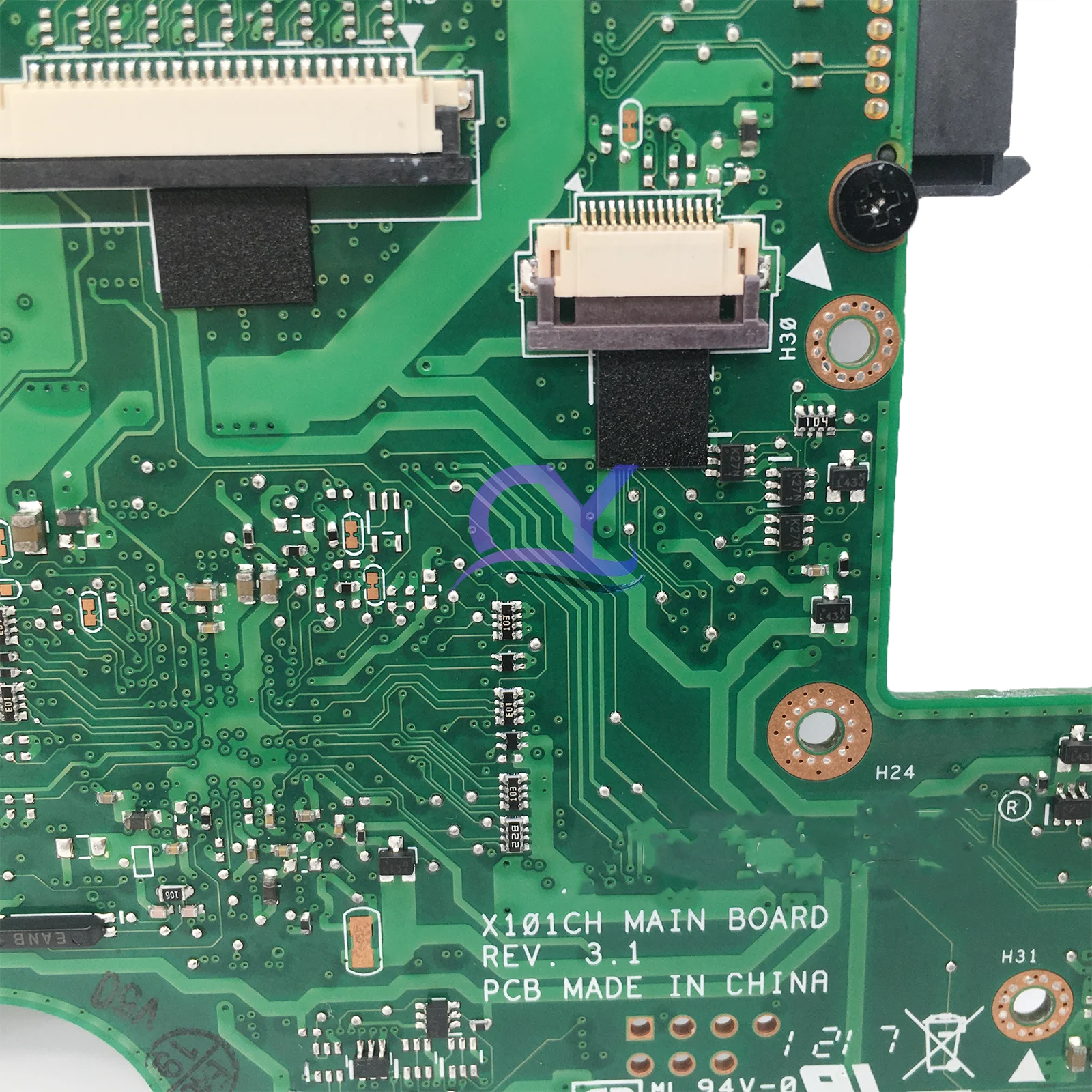 Imagem -03 - Kefu-notebook Mainboard para Asus Eee pc X101ch X101c Laptop Motherboard 2gb de Ram Placa Principal Rev:3.1 N2600