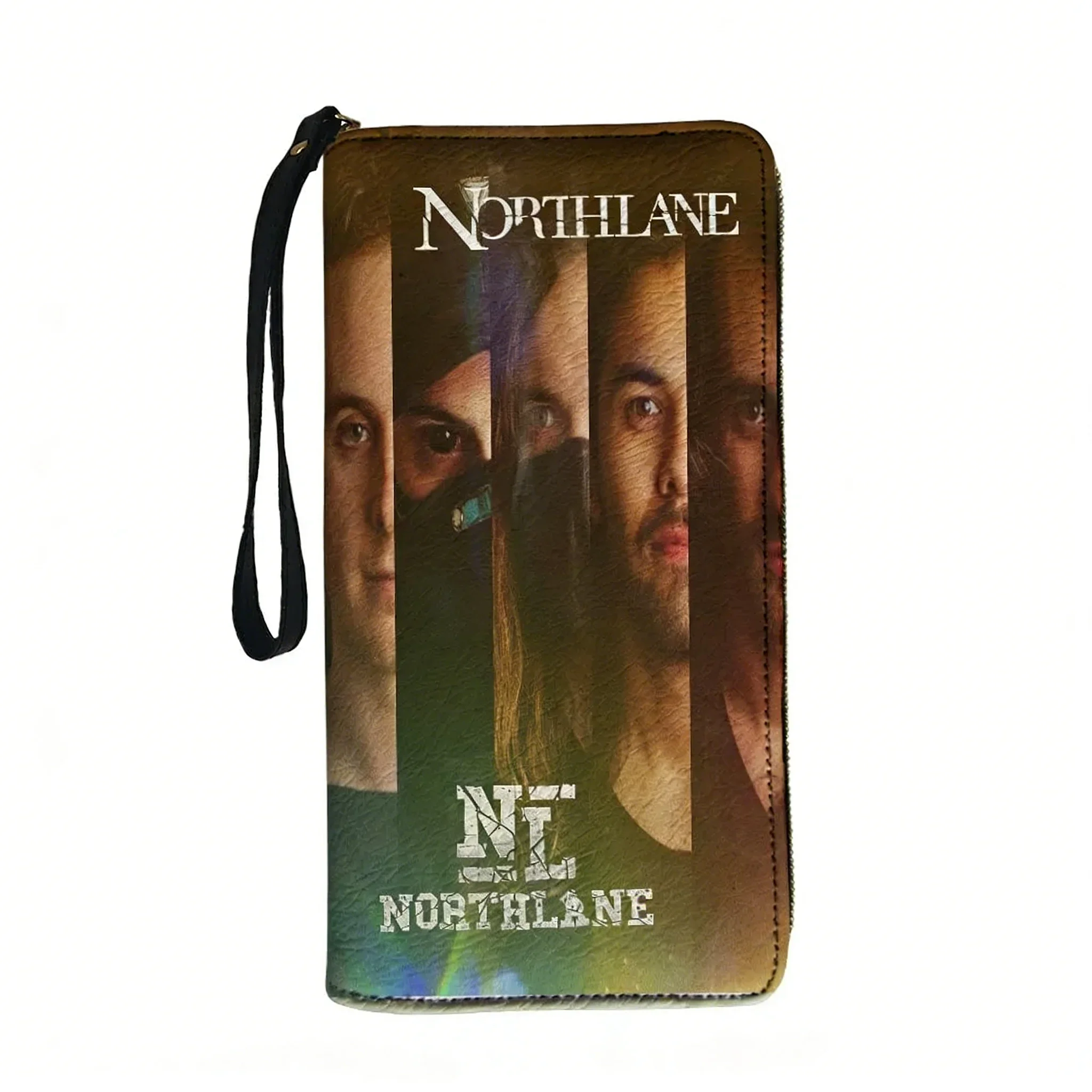 Northlane Metal band Custom Wallet Purse Mens Womens Teenagers Zipper Long Wallets Double Print  Portable Wallet Gift Bag