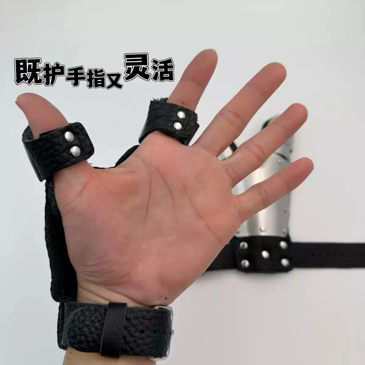 New 304 Stainless Steel Fish Shooting Gloves Protective Armor for Slingshot Fishing Gear