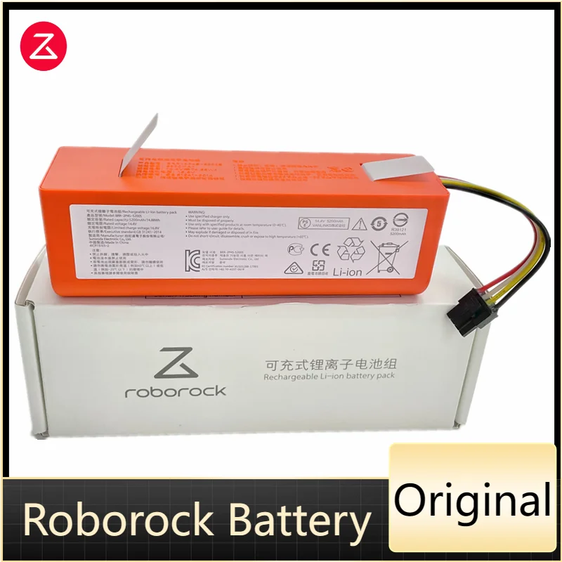 Original Roborock Li-ion Battery for S8 Pro Ultra/S5/S5 Max/S7/S7 MaxV Ultra/S8/Q5/Q7/Q7 Max/Q Revo Robot Vacuum Cleaner 5200mAh