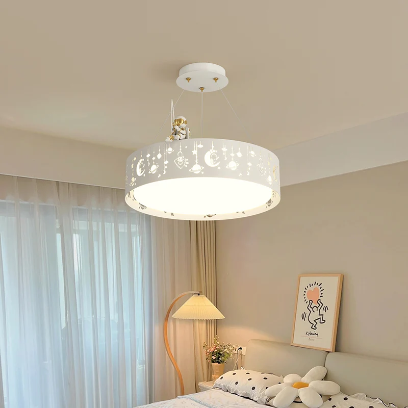 

Astronaut chandelier for dining living room Lights Indoor Lighting white island Lamps Kitchen Hall Home Decor Iron carving star