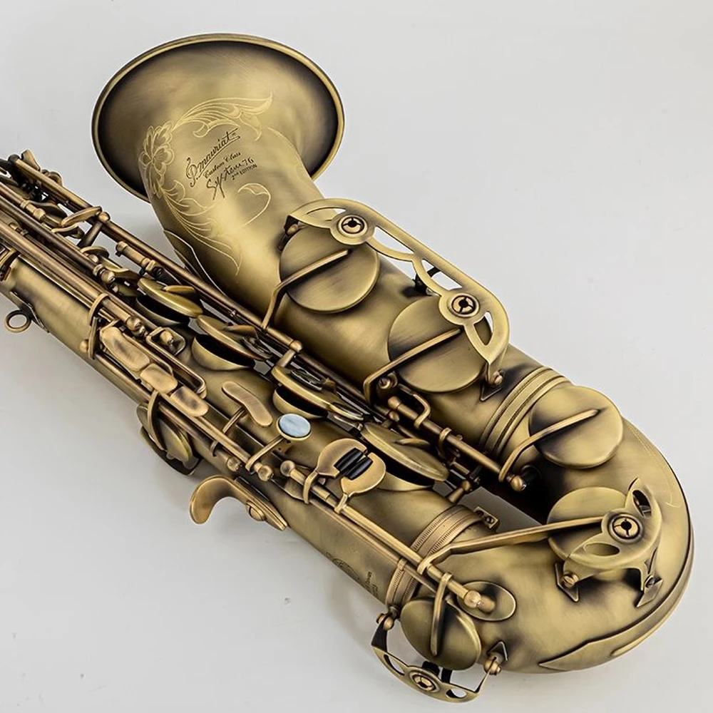 P.Mauriat PMXT-76 tenor Saxophone Antique Copper Plated  Professional tenor sax Musical Instrument With Mouthpiece Reed Neck