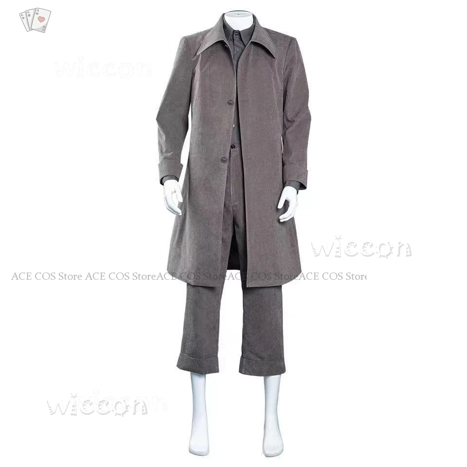 Mono Cosplay Little Grey Nightmares II Costume Protagonist Mask Coat Pants Suit Men Women Cosplay Halloween Party Game Style