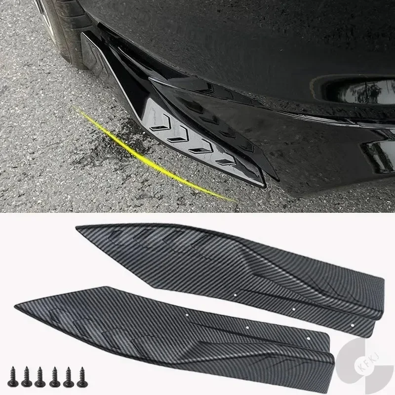 2 قطعة للتركيز ST RS SE MK2 Mk2.5 MK3 Mk3.5 MK4 Mk 2 3 4 شفة ممتصة للصدمات الخلفية التفاف زاوية الناشر الفاصل Canard المفسد #3