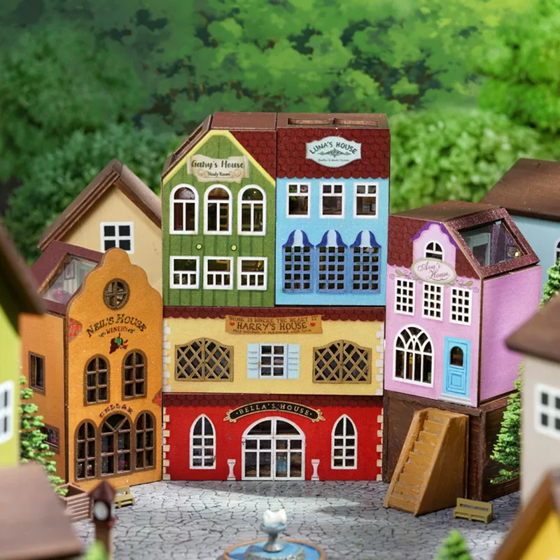 DIY Doll House Miniature 3D Puzzle Toys for Children Handmade Assembly Models for Girls Teenagers and Boys 12+ Birthday Gifts