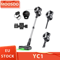 MOOSOO YC1 Cordless Vacuum Cleaner, 12kPa High Suction, Up to 40min Runtinte, LED Display, Flexible Swivel Head, 0.8L Dustbin