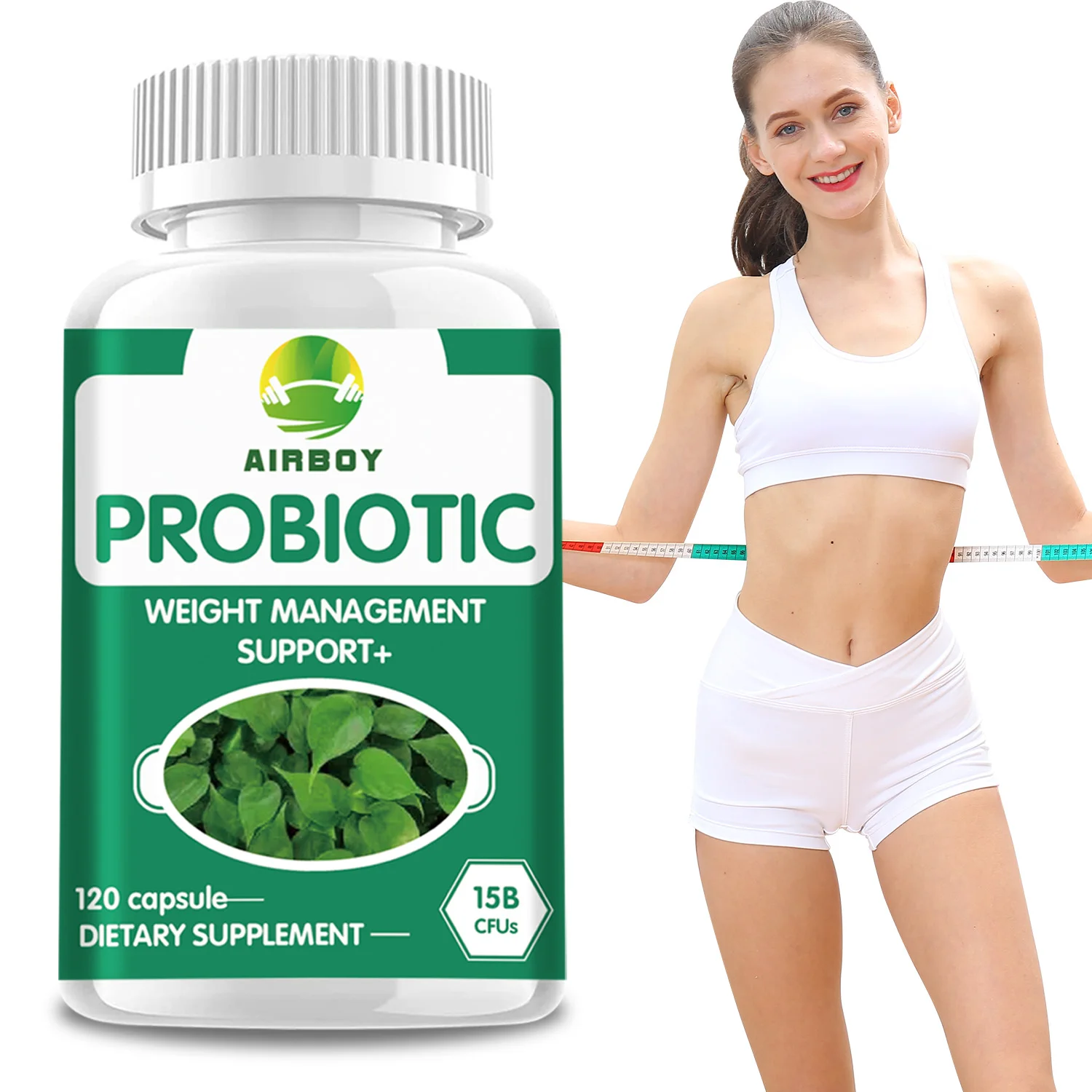 

Probiotics Capsules - Bloating Relief, Weight Management, Supports Digestion & Gut Health - 120 Capsules