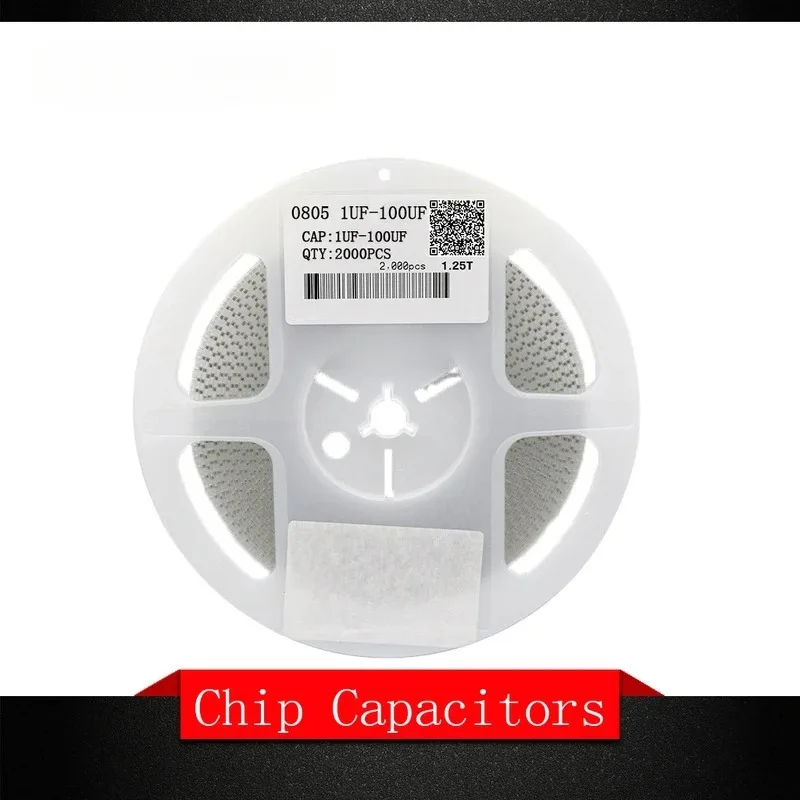 1 reel 0805 SMD Chip Multilayer Ceramic Capacitor 0.5pF - 47uF 10pF 22pF 100pF 1nF 10nF 100nF 0.1uF 1uF 2.2uF 4.7uF 10uF 22uF