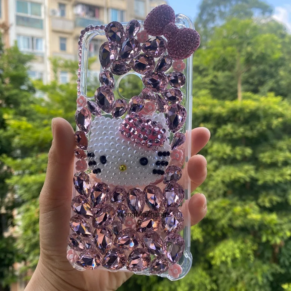 Hello Kitty Strass-Diamant-Hülle für Motorola Moto G Play G Power G Stylus 2023 2024 2025 2026 One Fusion One Vision Plus – Detail 4