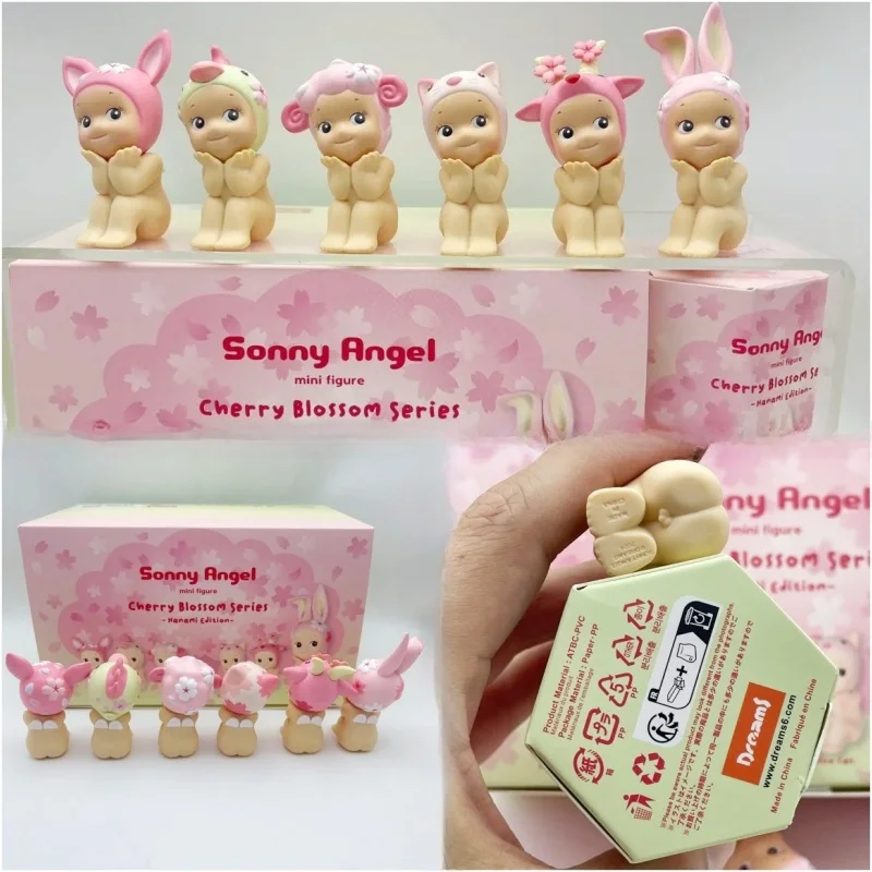 

New Sonny Angel Cherry Blossom Series Blind Box Toy Hanami Edition Collectible Mini Figure Desktop Decor Kids Birthday Gift Toys