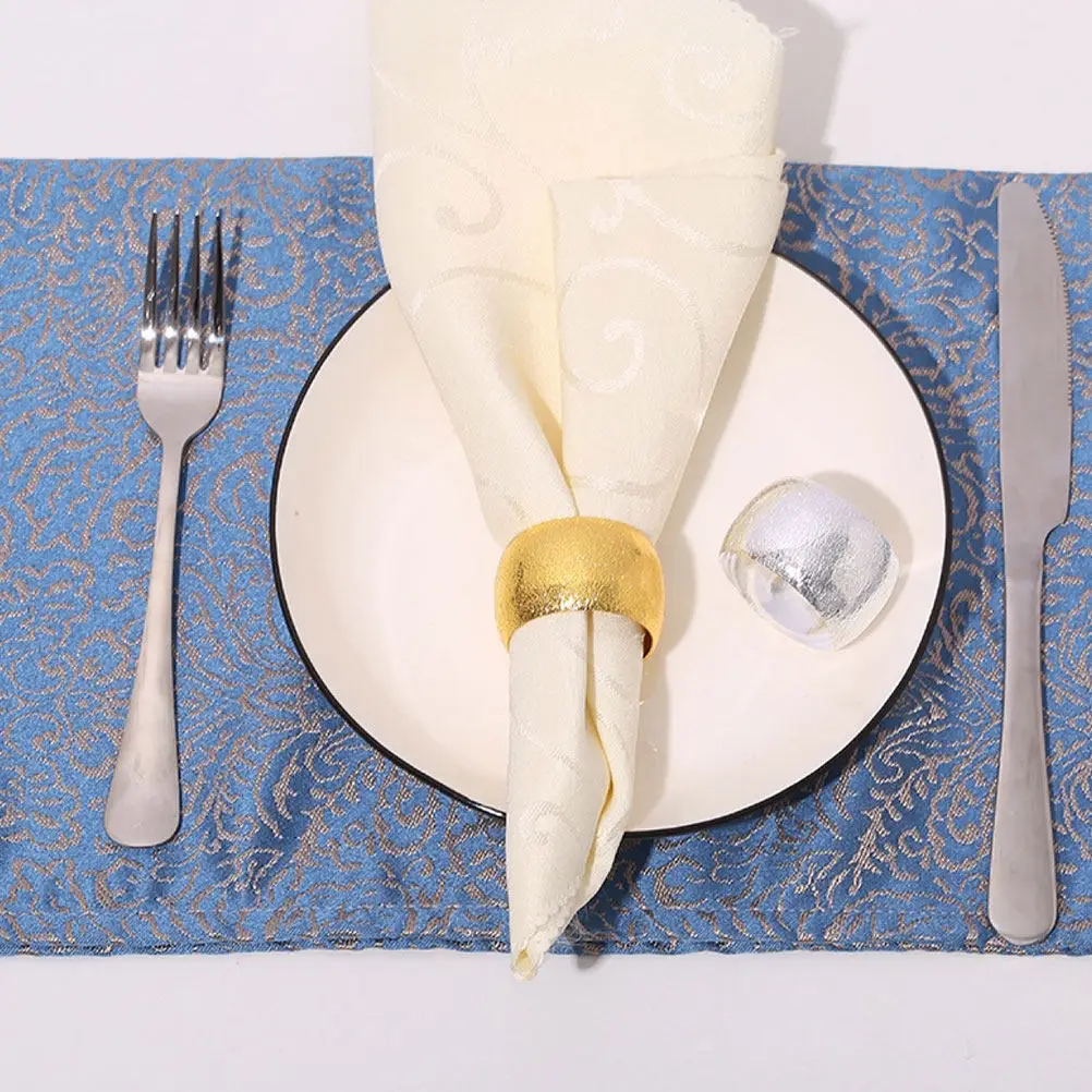 

Набор из 6 металлических зажимов для салфеток премиум-класса, износостойкие декоративные кольца для салфеток для вечеринок, ресторанов, фестивалей, элегантные держатели для салфеток