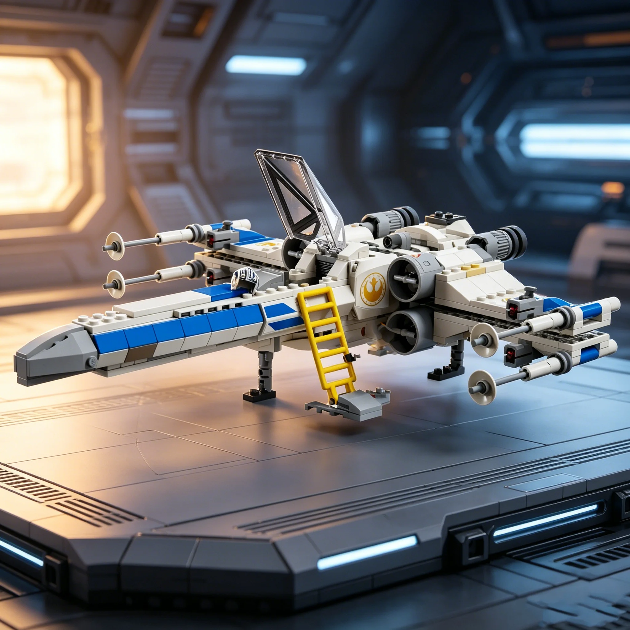 In Stock Space 558pcs NEW X-wing Building Blocks Bricks Assembled Model Desktop Decoration Collectors' Edition