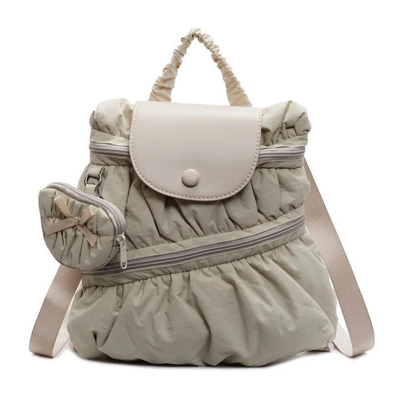 حقائب ظهر نسائية غير رسمية من النايلون 2025 حقائب مدرسية كورية للطلاب الجامعيين ذات سعة كبيرة حقائب ظهر خارجية للسيدات Mochilas