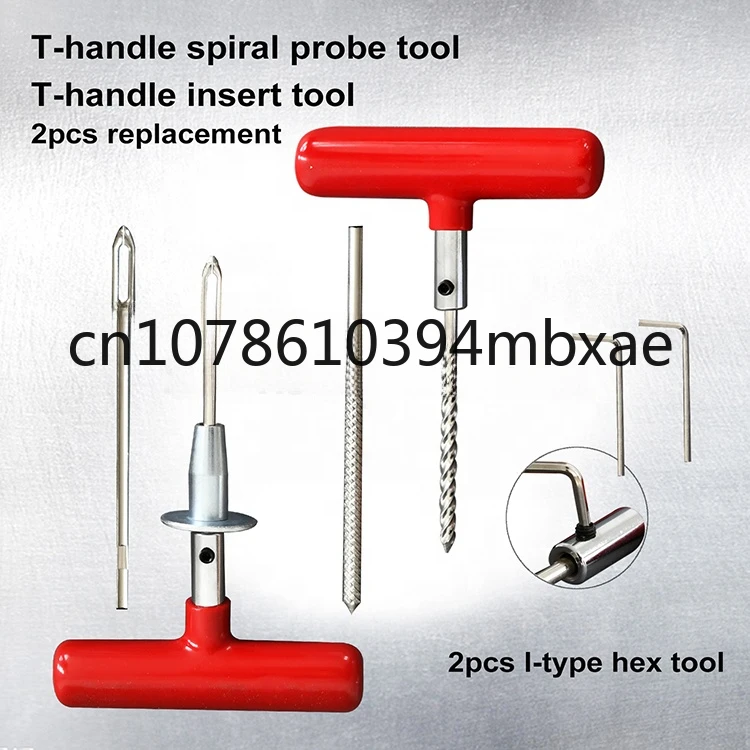 Motorcycle Car Truck Puncture Tyre Tool Tubeless Flat Tire Repair Kit Professional Heavy Duty Tire Plug Patch Kit for Fix a Flat