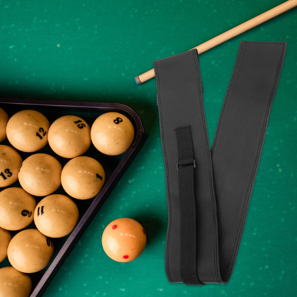

Pool Cue Bag Billiards Stick Holder Table Tennis Cover Rod Pu Carrying Chalk Case