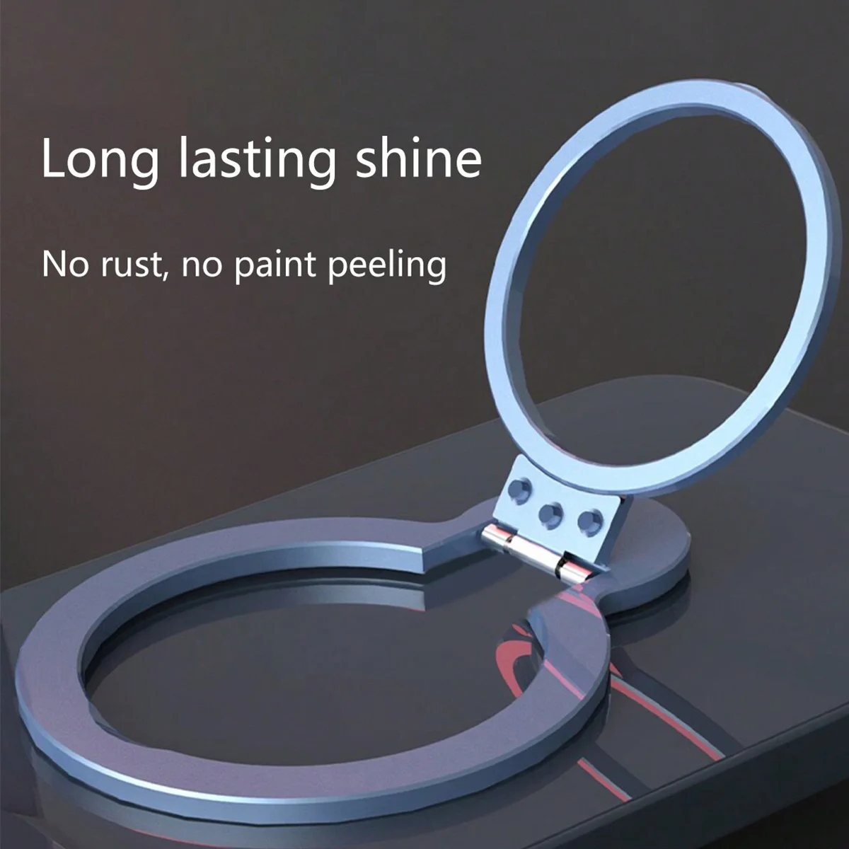Suporte magnético para telefone montado na parte traseira, suporte de anel de telefone simples e ultrafino