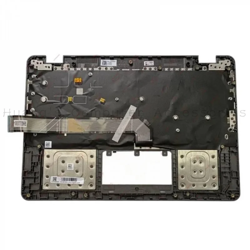 SS+Gray Non Backlit Keyboard Palmrest PN 5M11C89153 For Lenovo Chromebook 14E Gen 2, Strictly Tested