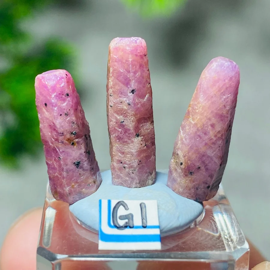 100% Natural Rare Myanmar Fluorescent Purple Ruby Raw Rough Mineral Stones Specimen  Energy Crystals Healing  Home Decorations