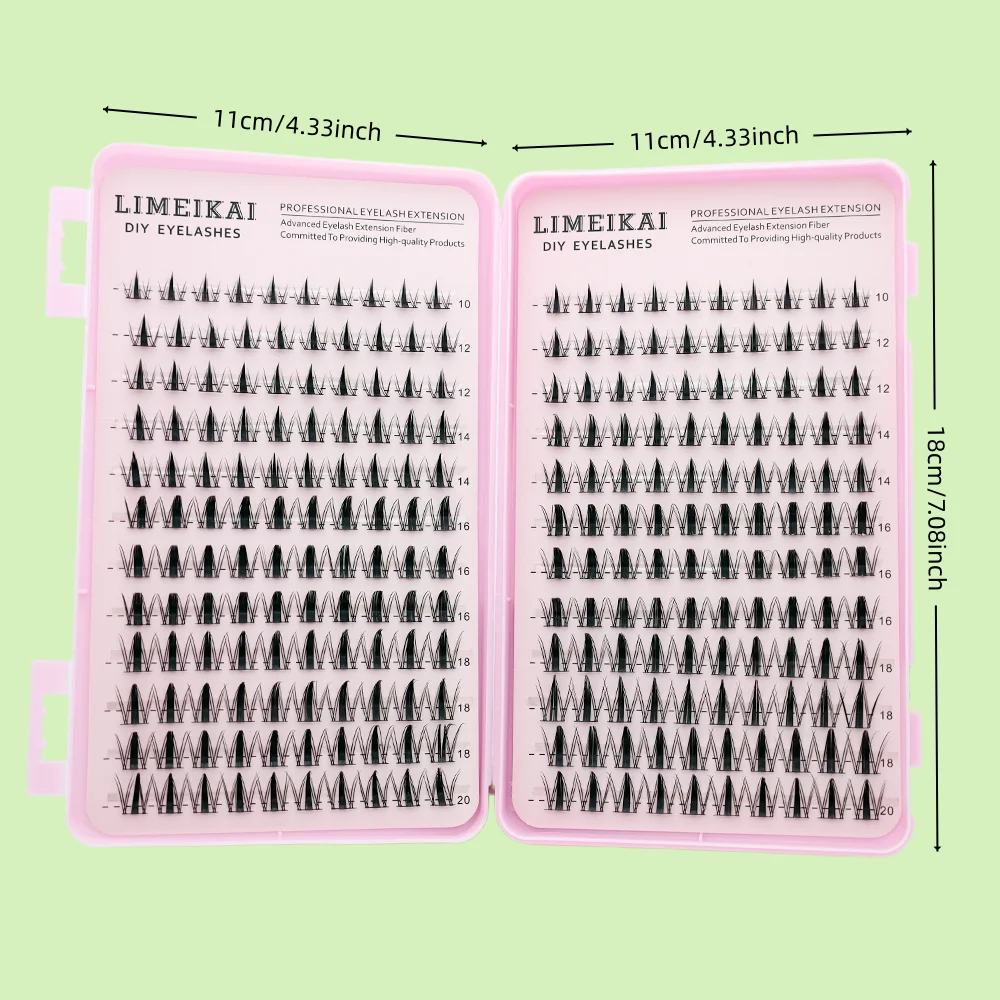 240 eyelash clusters, C-roll c - Eyelash Extension Home Service recension och pris