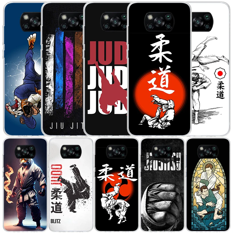 Judo jiu jitsu BJJ Brazilian Silicon Call Phone Case For Xiaomi Poco X3 Nfc X5 X6 F6 F5 Pro M5S M5 X4 F4 GT M4 M3 F3 F2 F1 M2 Co