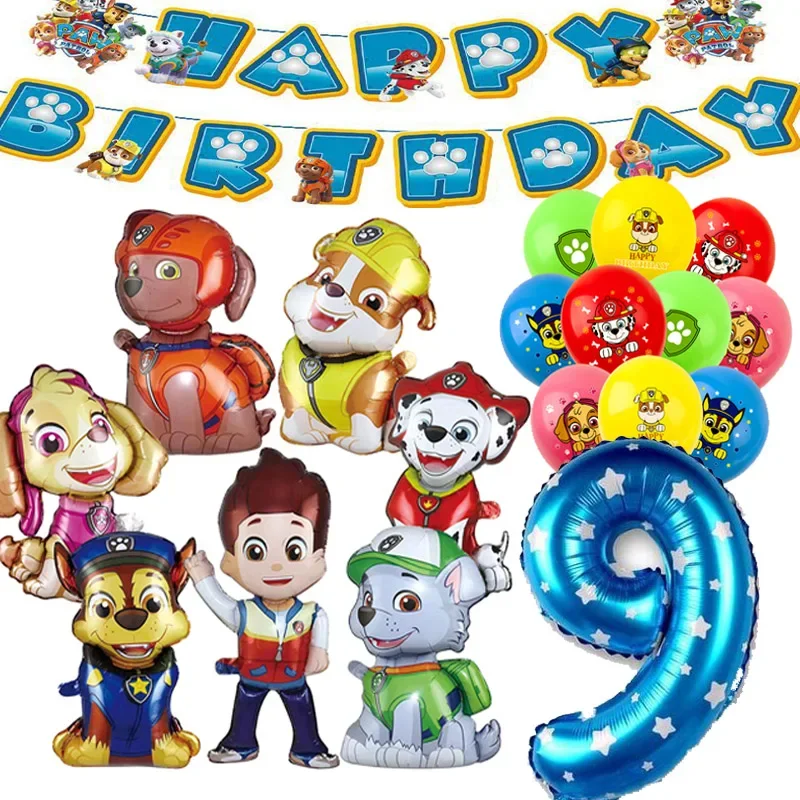 Paw Patrol decorazioni per feste di compleanno stoviglie tovaglioli piatti regalo Gag palloncini decorazioni di compleanno forniture per feste