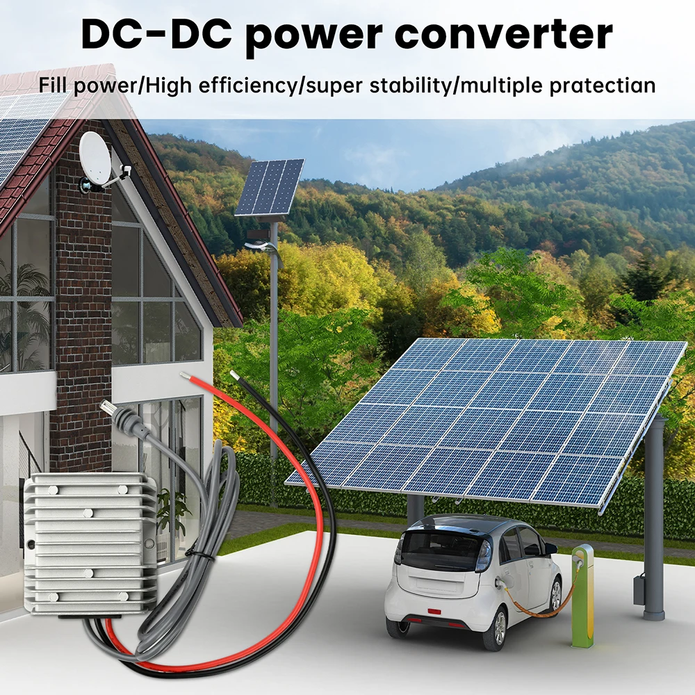 DC-DC 12/24V to 57V 4.5A Power Supply Adapter Boost Power Module IP67 Waterproof Step Up Converter for Starlink Gen3 Router Car