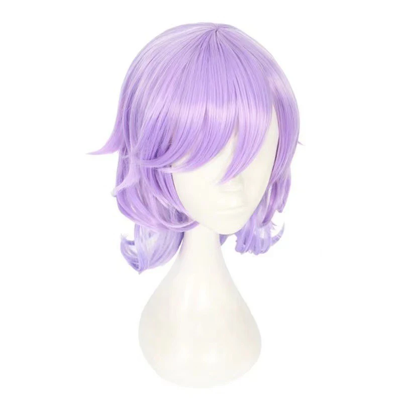 Epel felmier cos curto encaracolado bola de cabelo mulher vestido de noite jogo moda headwear jogo disney torcido país das maravilhas papel peruca