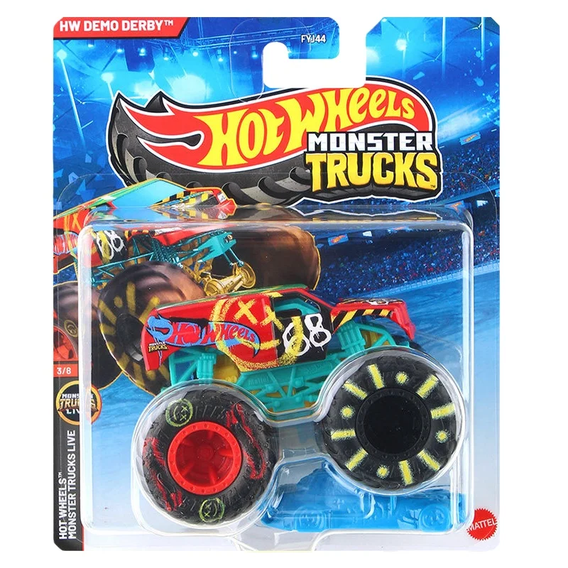 Nouvelles voitures de collection Hot Wheels Original FYJ44 26B Monster Trucks Serise, voitures de course tout-terrain, jouets de plage, collection de voitures, jouets surprises