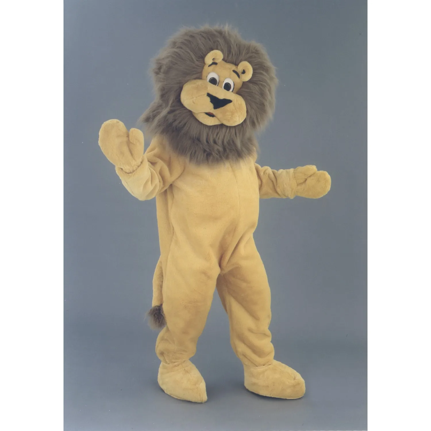 Factory direct sale high quality long-haired lion mascot costume adult size