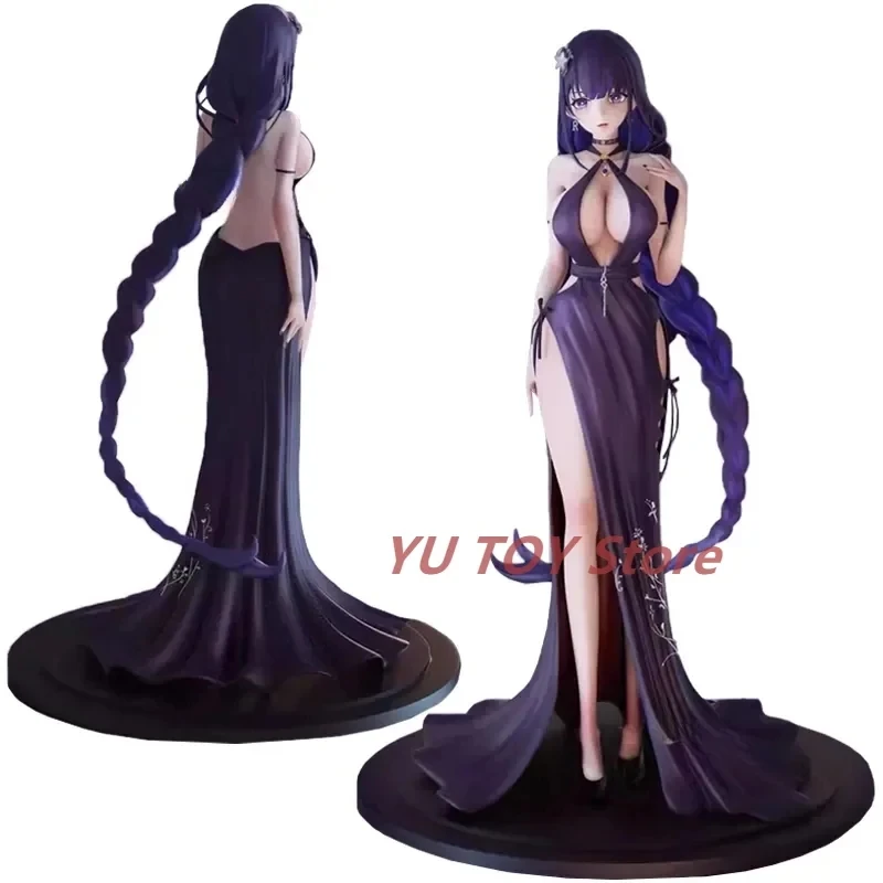 

30cm Genshin Impact Raiden Shogun Sexy Girl Anime Figure Cheongsam Dress GK Beelzebul Action Figure Collectible Model Doll Toys