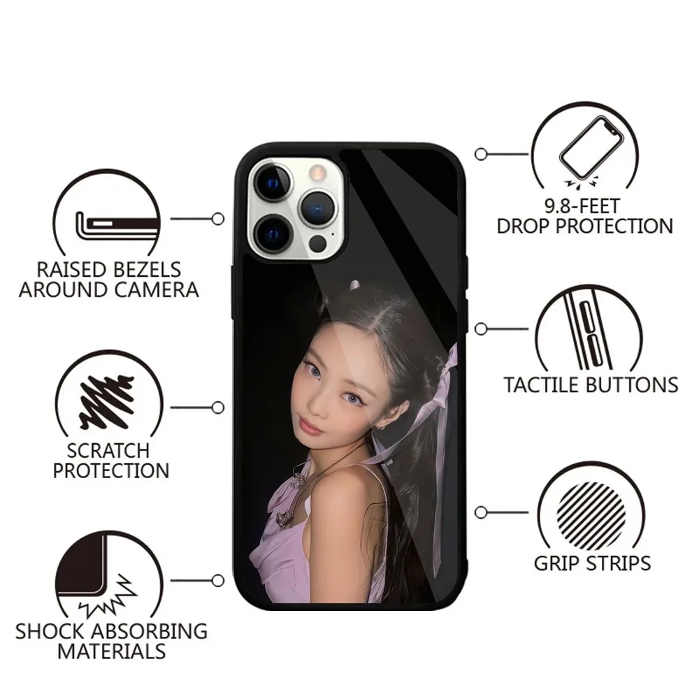 J-Jennie Kim KpopS Phone Case Strong Magnetic For IPhone 16,15,14,13,Pro,Max,Plus,11,12,Mini For Magsafe Wireless Charging