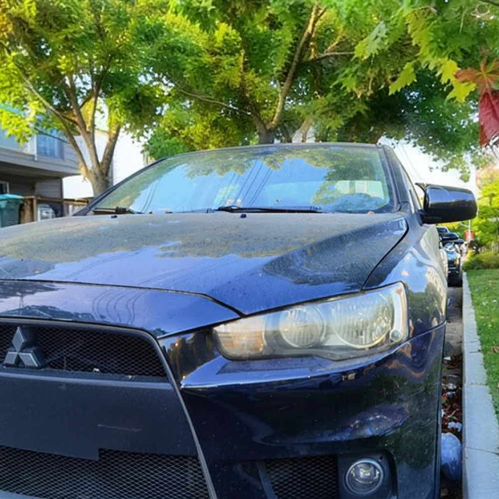 Automotive Side Mirror Housing For Mitsubishi Lancer 2009 2013 Devil Horn Design Carbon Fiber Style Modification Parts