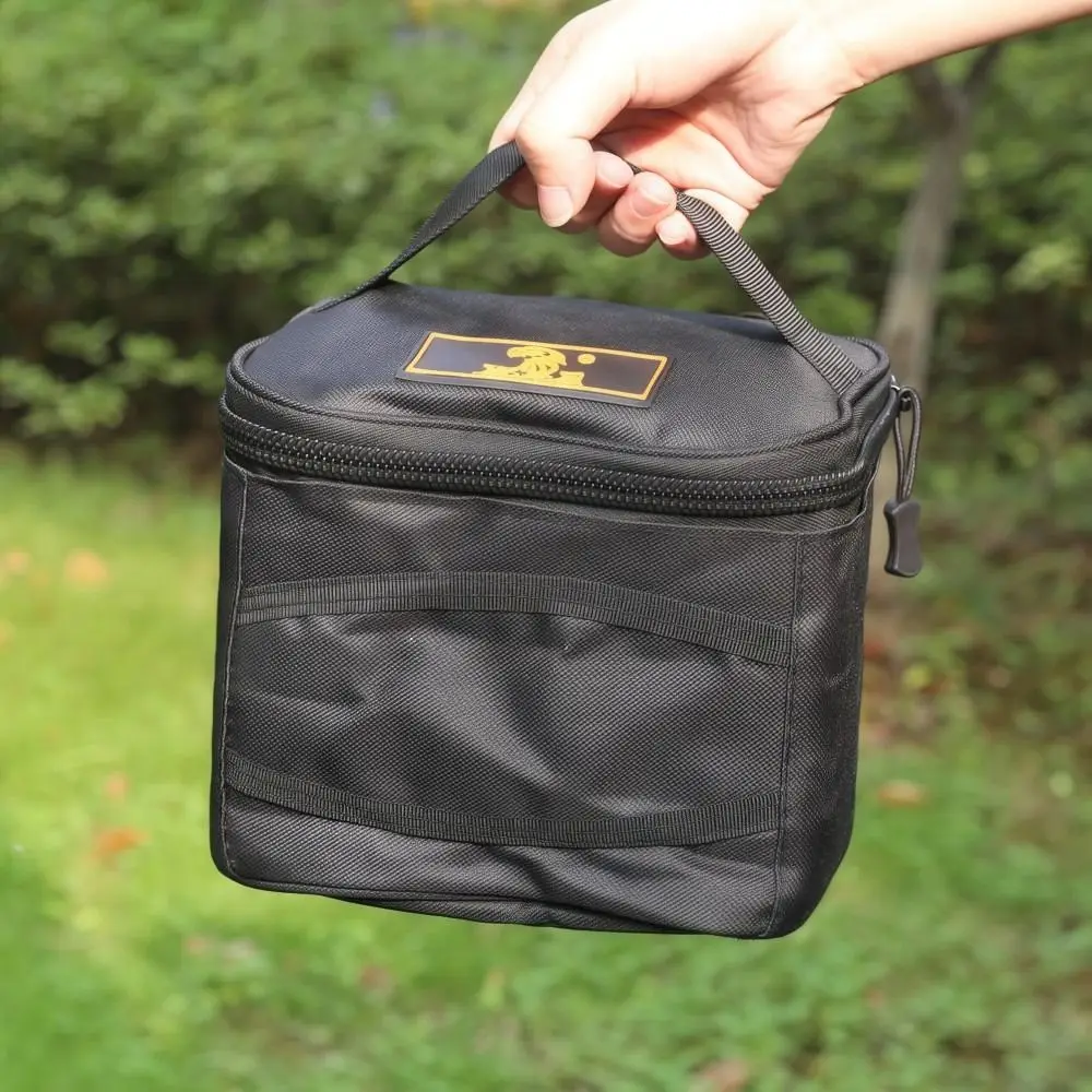 

Oxford Cloth Fishing Reel Bag Case Shockproof Waterproof Tackle Storage Organizer Lightweight Zip-style Fishing Gear Handbag