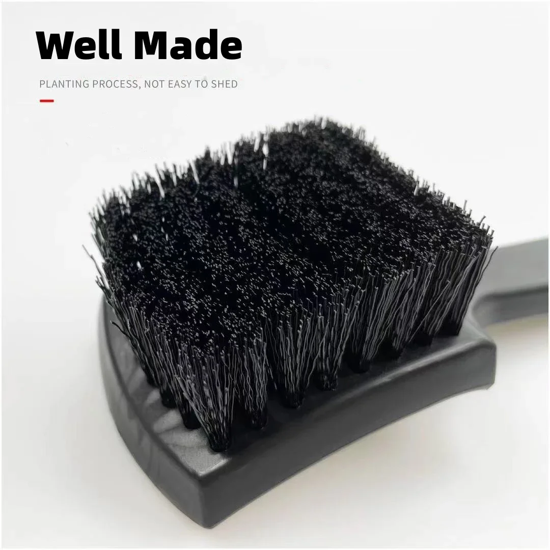 Motorcycle Tire Rim Brush Wheel Hub Cleaning Brushes Motorcycle Wheels Detailing  Accessories Black White Tire Washing Tool