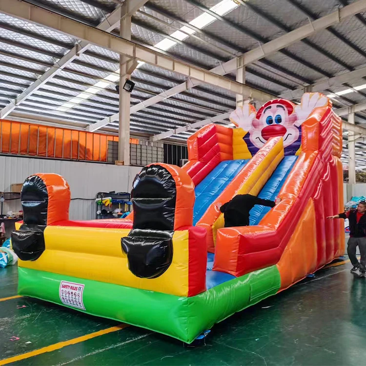 

Cheap Wholesale Clown PVC Inflatable Slide with Blower for Children Bouncy Castle Bouncer Multi-function Indoor Playground