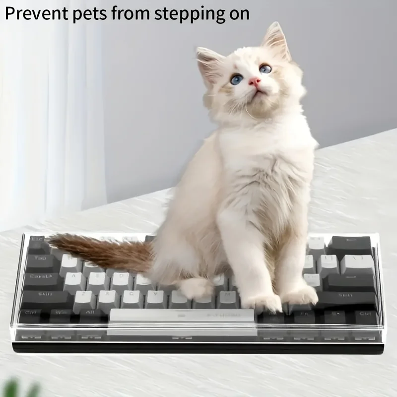 Acrylic Keyboard Clear Protector Case Mechanical Keyboard Dust Cover For 60/61/64 96 98104/108 Key Mouse Cover Keyboard Cover, image 6