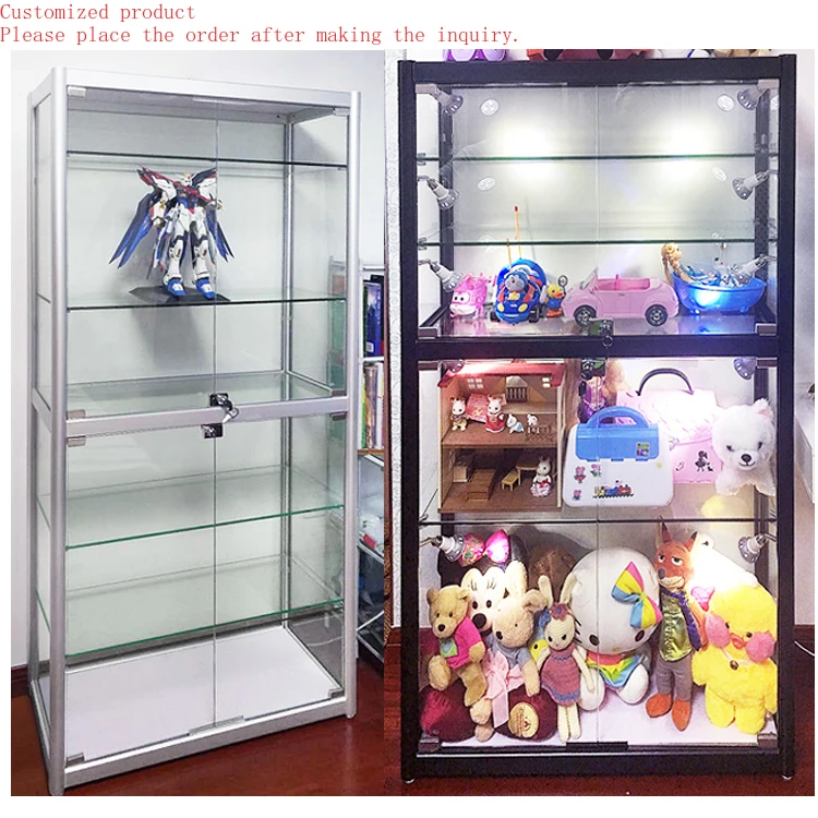 

Custom.Custom Made Aluminum Portable Aluminum Frame Style Toy Glass Display Case/ Toy Glass Display Cabinet